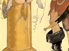 Check Out These Retro Vintage Erotic Antique Cartoon Drawings Featuring Hairy Anime Hentai!