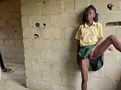 Caught sexy teen masturbating outside