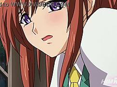 I fucked my boss for the first time at work in anime hentai