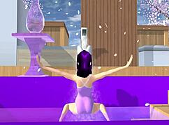 Point of View Cartoon Fox Girl Dances Seductively on Your Lap in Sakura School Simulator