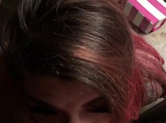 Bbw With Huge Natural Tits Gives Blowjob In The Garage