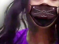 Twerking big white ass crossdresser sissy amateur gay on webcam, it's homemade