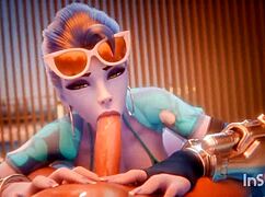 i watch widowmaker in various positions like doggystyle and cowgirl in this compilation