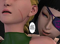 After Sex Passion Ignites in 3D Girls with Hot Futa Anal Action and Cum.