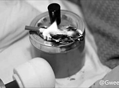 Hey, check this Brazilian babe smoking on a dollar note