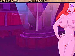 jessica rabbit’s steamy sex animation in park after dark game