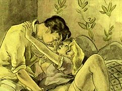 What Makes This Vintage Erotic Illustration So Captivating to Viewers?