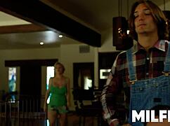 Hot Busty Milf Encounters the Cable Guy in Fantasy