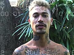 Latino Amateurs At The Pool Party