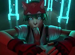 Overwatch Kiriko Porn Compilation with Sound - Hot 3D Cartoon Action for Fans