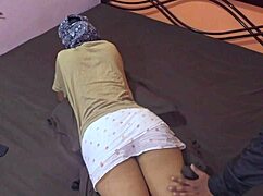 Latina House Maid Convinces Him For Cowgirl Sex With Her Hairy Big Pussy In Bedroom