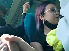 公交车上口交和操逼带内射