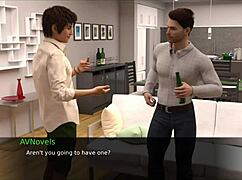 What happens when the sexy anime girl nurses back to pleasure in this hentai?