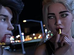 3D Cartoon Girl Shows Big Tits and Ass in Game