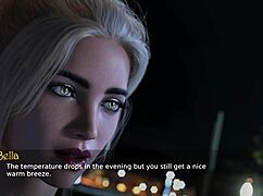 3D Cartoon Girl Shows Big Tits and Ass in Game