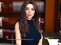 i’m obsessed with this hot rich girl on a library date in Being a Dik 12!