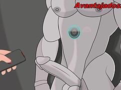 Animated drawing featuring a gay character