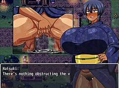 Tanned Natsuki in Hentai Game Ep 35 Pees and Soaks Pussy