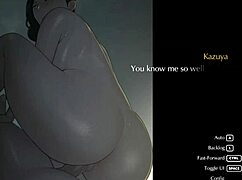 i'm in this ntr sex scene, bent over for doggystyle blowjob