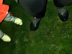 Stranger Village Girls Slam Hard with Dirty Talk in Barn After Walk