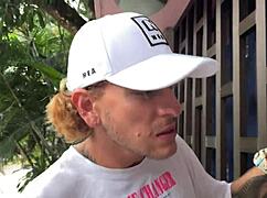 my boyfriend discovers me with my friend and we have a threesome