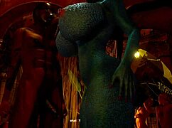 dangerous pact in 3d cartoon game with monster