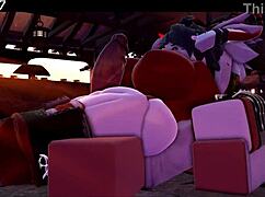 Succubus Gives Rough Thighjob In Anime Hentai Cartoon