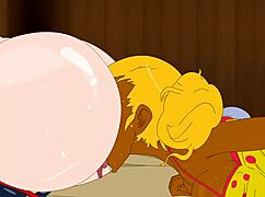 Mature Ebony Lesbians Spread Asses For Nasty Licking And Domination In Cartoon Interracial Scene!