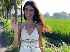 wanna watch this cute 18 y.o. rice picker bang her boss for a creampie?