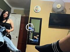 I treat my step-cousin to dinner, then she rewards me with doggystyle