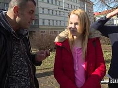 Beautiful Rebeca Sharon's Public Cumshot Surprise on Her Big Ass