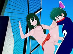 Tsuyu Asui, Kyoka Jiro, Izuku Midoriya In Wild Sex! My Hero Academia Hentai Rocks!