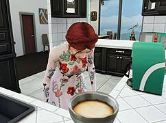 Mature Woman Catches Stepson Masturbating, Tenderly Offers Sexual Help In His Room