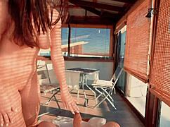 Waiter Serves A Hot Milf In A Restaurant