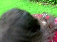 lesbian best friend sucks dick on park bench