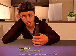 Step mom teases me in silk dress, giving handjob to bottle like cock in The Wants of Summer ep 8