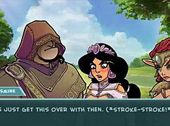 akaburs star channel features princess with big tits in hentai game part 54