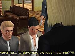 i'm watching corazones criminales chapter 6 with intense yaoi scenes in sims 3