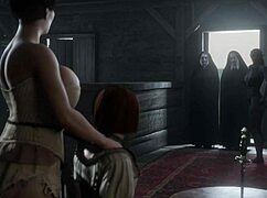 两个大鸡巴震惊熟女在热辣3D扶她动画三人行中