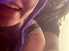 Emo Slut Endures Full Nelson Ass Clap Pounding in Bathroom