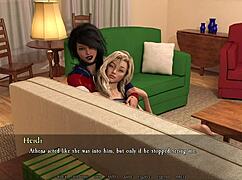 beautiful blonde babe craving to fuck in nude anime game