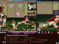 the manager serves all in this okeyutei hentai game with gangbang and oral