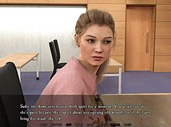 beautiful blonde babe craving to fuck in nude anime game