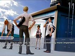 Academy 125 hentai game adventure unfolds in anime style