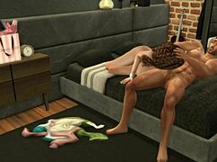 Hunky Sims 4 Muscle Fuckboy Seduces Horny Slut for Wild Night 😈