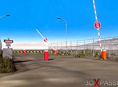 Area 51 Secrets Unfold with 3D Dickgirl Androids Riding Sexy Ebony