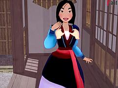 Fa Mulan engages in passionate sex in this 3D cartoon anime fantasy. Full scene by FantasyKing3 with hentai elements.
