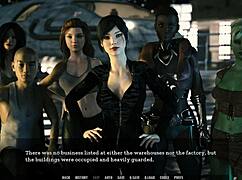 Footjob in a restaurant with sexy 3D cartoon outfit—damn, so hot! 😘