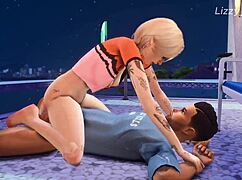 Bonde Gets Nailed Hard in Public Gym 3D Animation Sims 4