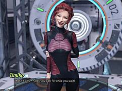 stranded asian milf scientist shows off her space project outfit